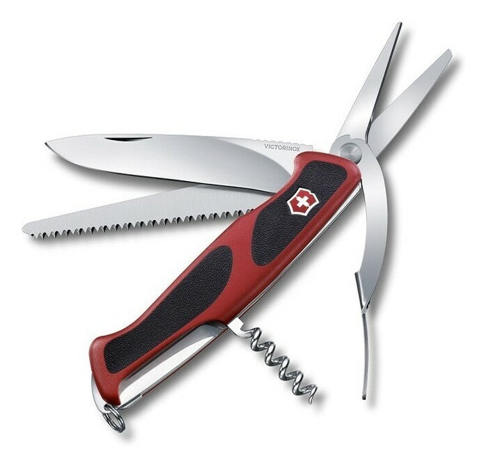 Victorinox RangerGrip 71 Gardener Πολυλειτουργικό Μαχαίρι 130 mm, Μαύρο-Κόκκινο, 7 Λειτουργίες
