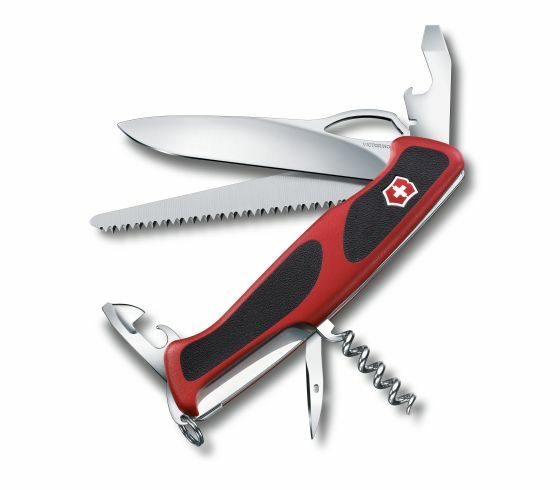Victorinox RangerGrip 79 πολυλειτουργικό μαχαίρι 130 mm, κόκκινο-μαύρο, 12 λειτουργίες, blister