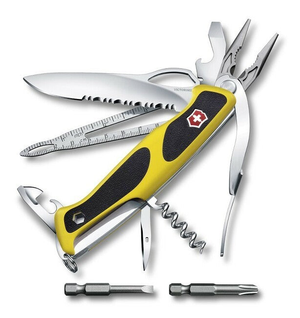 Victorinox RangerGrip Boatsman Πολυλειτουργικό Μαχαίρι 130 mm, Μαύρο-Κίτρινο, 21 Λειτουργίες
