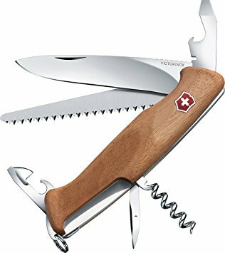 Victorinox Ranger Wood 55 Πολυλειτουργικό Μαχαίρι RangerWood 130 mm blister, καρυδιά, 10 λειτουργίες