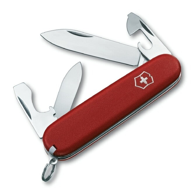 Victorinox Recruit Πολυλειτουργικό Μαχαίρι Κόκκινο 84 mm, Κόκκινο, 10 Λειτουργίες, Blister
