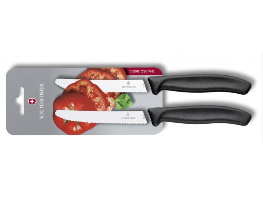 Victorinox σετ 2 μαχαιριών ντομάτας, μαύρο