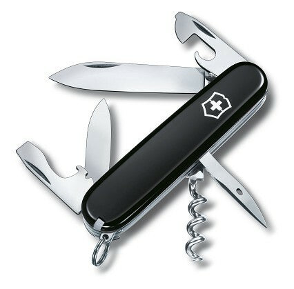 Victorinox Spartan Πολυλειτουργικό Μαχαίρι Μαύρο 91 mm, Μαύρο, 12 Λειτουργίες, Blister