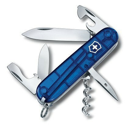 Victorinox Spartan Πολυλειτουργικό Μαχαίρι Μπλε 91 mm 12 Λειτουργίες, Διάφανο Μπλε, 12 Λειτουργίες