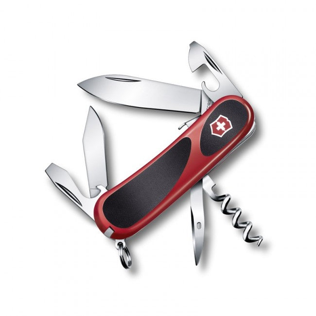 Victorinox EvoGrip S101 Μαχαίρι Τσέπης 85mm, Κόκκινο-Μαύρο