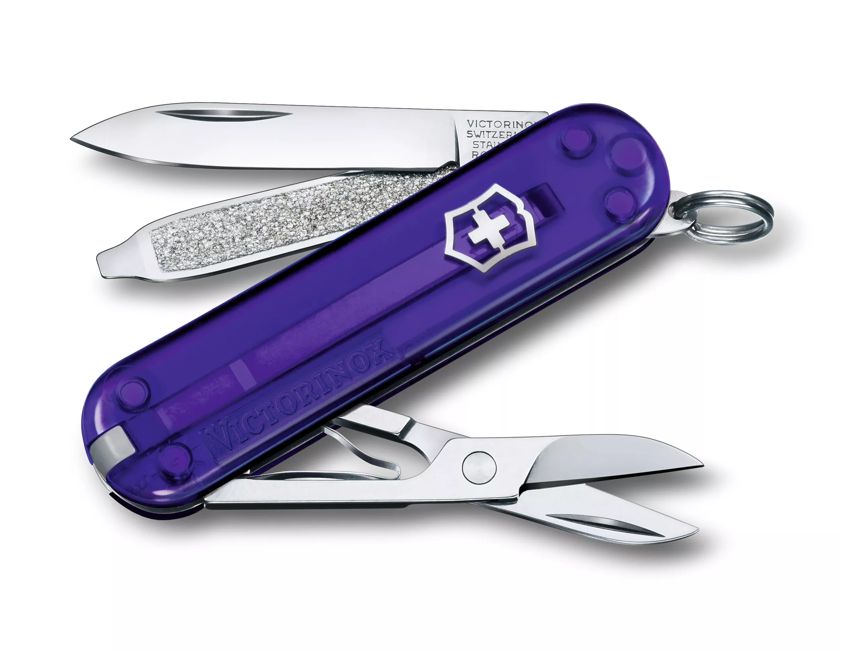Victorinox Classic SD Μαχαίρι Τσέπης Διάφανο, μωβ