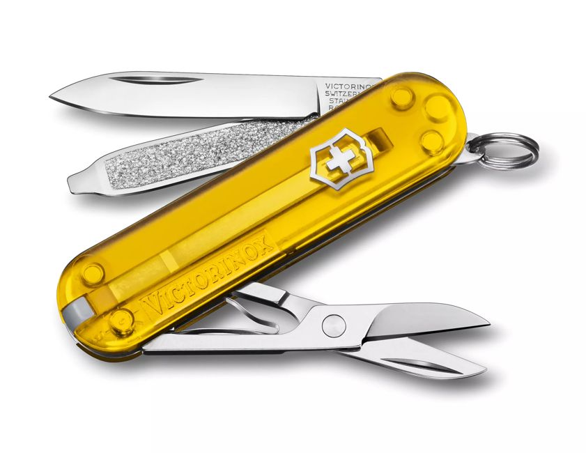 Victorinox Classic SD Μαχαίρι Τσέπης Διάφανο, Κίτρινο