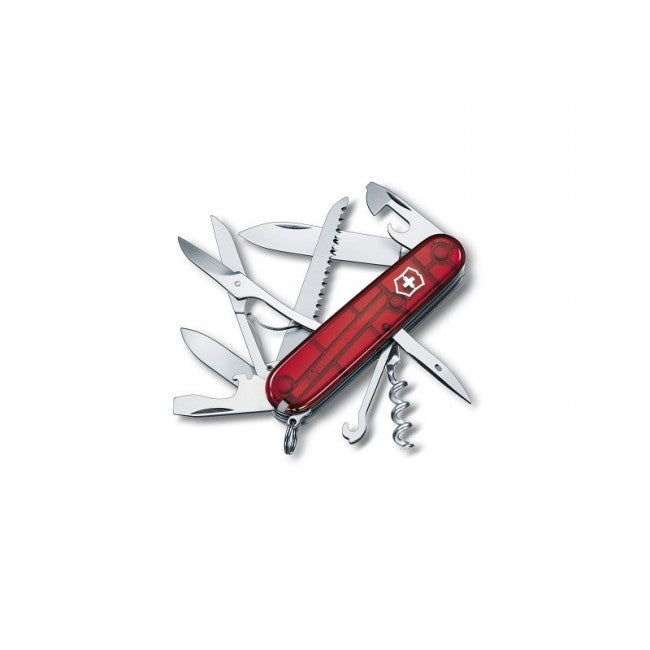 Victorinox Huntsman Τσέπης Μαχαίρι 91mm, Διάφανο, Κόκκινο
