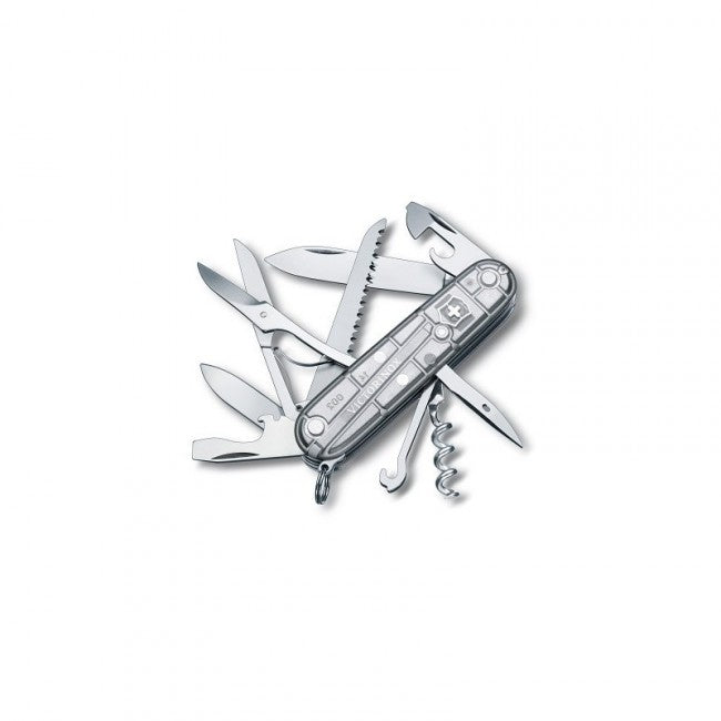 Victorinox Huntsman SilverTech Μαχαίρι Τσέπης 91mm, Διάφανο