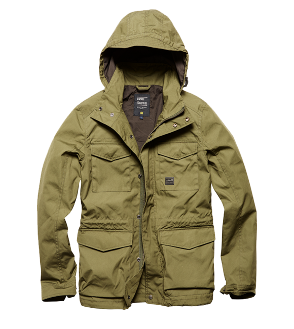 Vintage Industries Thomas μπουφάν, drab