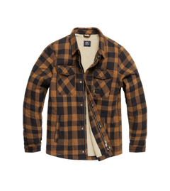 Vintage Industries Craft heavyweight sherpa μπουφάν, κίτρινο καρό
