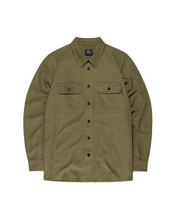 Vintage Industries Πουκάμισο Baron, greenstone