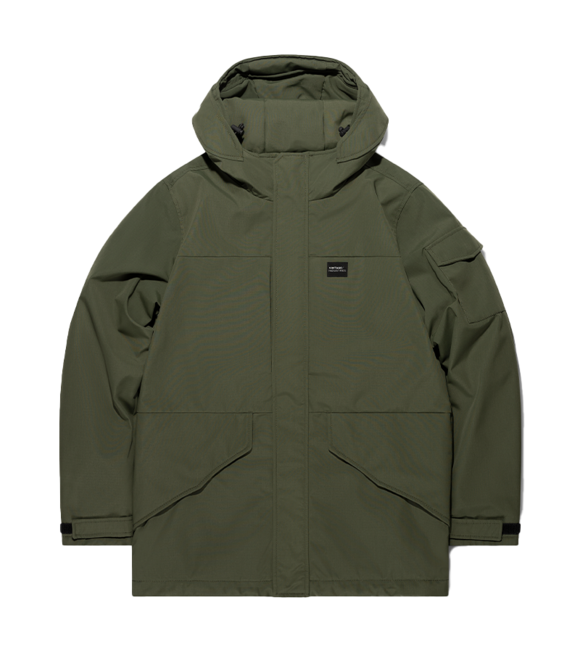Vintage Industries Parka Oliver, Σκούρο Λαδί