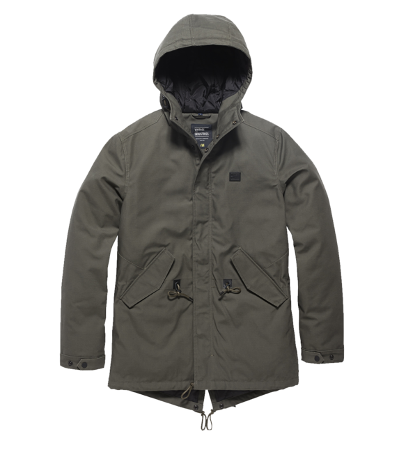 Vintage Industries Wallbrook Παρκά, dark olive