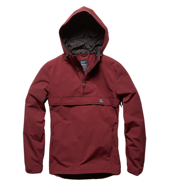 Vintage Industries Shooter Anorak μπουφάν μετάβασης, βουργουνδία