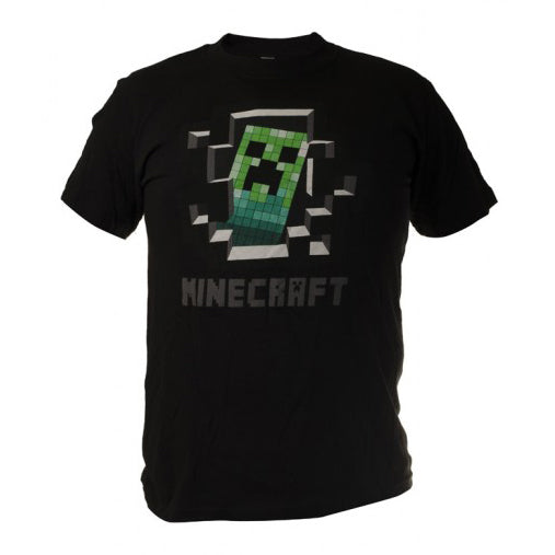 O&T Funny μπλουζάκι vtipné για παίκτες minecraft, μαύρο
