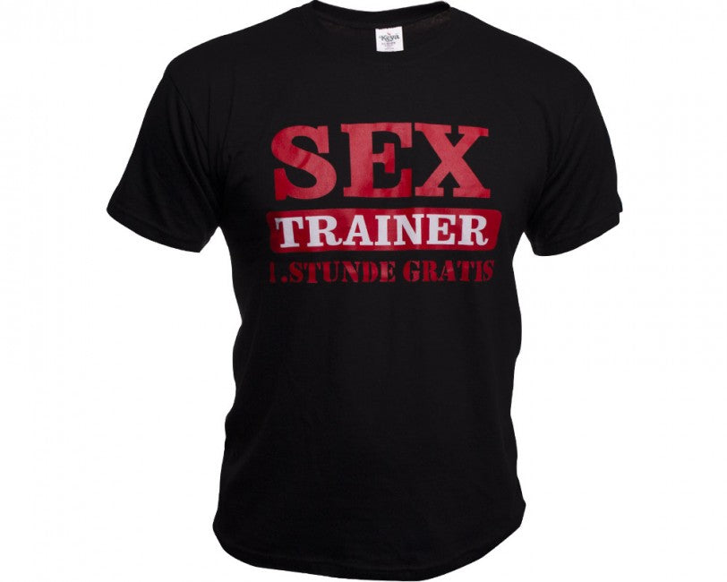 O&T Funny Vtipné Μπλουζάκι Sex Trainer, Μαύρο