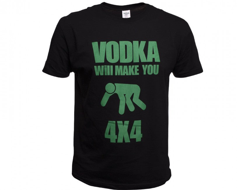 O&T Funny μπλουζάκι vtipné vodka, μαύρο