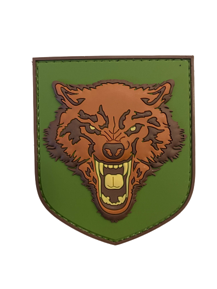 WARAGOD 3D Wolf PVC κέντημα, πολύχρωμο