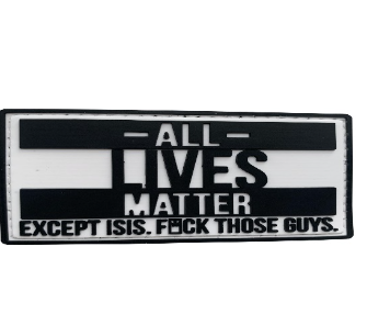 WARAGOD All lives matter Μπάλωμα PVC