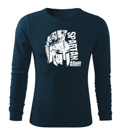 DRAGOWA Fit-T μπλουζάκι με μακρύ μανίκι León 160 g/m², σκούρο μπλε