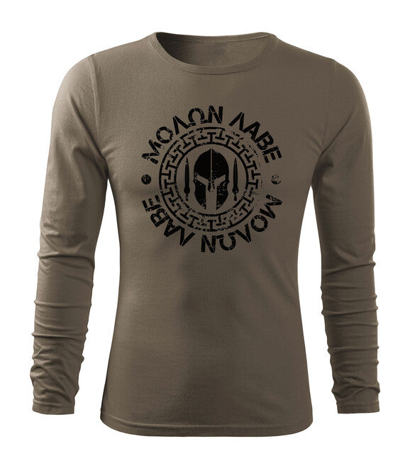 DRAGOWA Fit-T Μπλουζάκι με Μακρύ Μανίκι Molon Labe