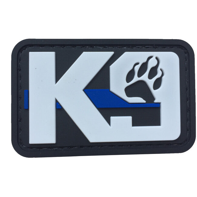 WARAGOD K9 Paw PVC Σήμα Βελκρό, μαύρο-λευκό
