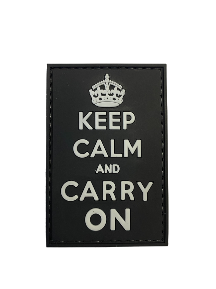 WARAGOD Keep Calm and Carry On Μπάλωμα PVC