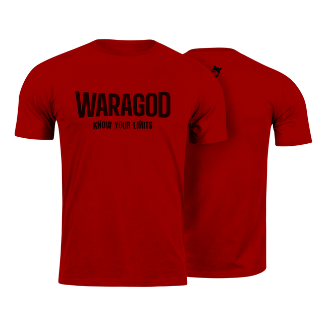 WARAGOD "Know Your Limits" Μπλουζάκι, Κόκκινο, 160g/m2