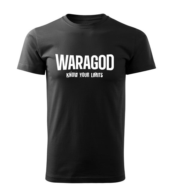 WARAGOD "Know Your Limits" μπλουζάκι, μαύρο, 160g/m2