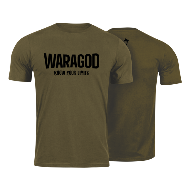WARAGOD "Know Your Limits" μπλουζάκι κοντό, λαδί 160g/m2