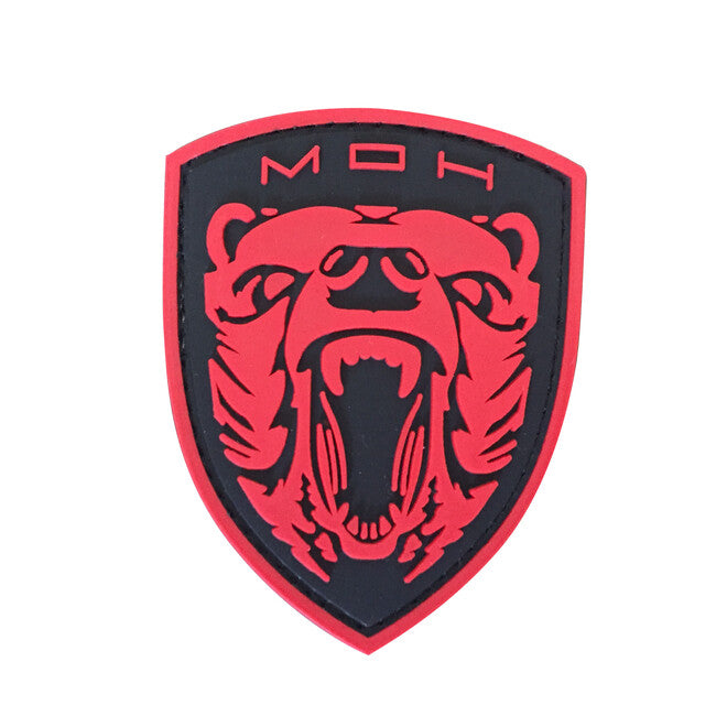 WARAGOD Medal of Honor MOH Grizzly PVC κέντημα, κόκκινο