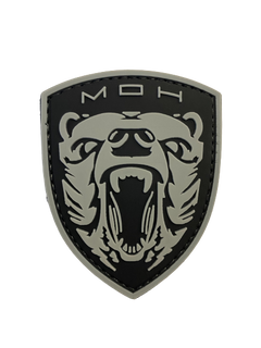 WARAGOD Medal of Honor MOH Grizzly PVC σήμα, γκρι