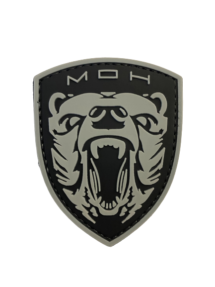 WARAGOD Medal of Honor MOH Grizzly PVC σήμα, γκρι