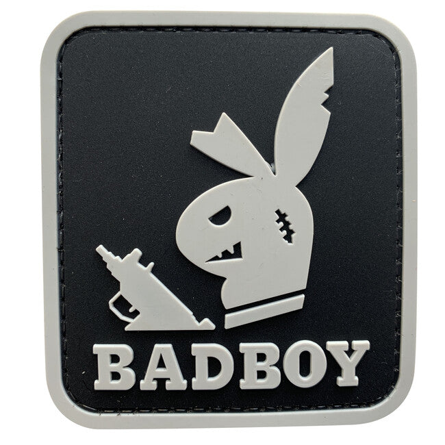 WARAGOD 3D Bad Boy with Gun κέντημα μαύρο, 7.7x6.9cm