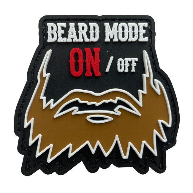 WARAGOD Σήμα 3D Beard Mode ON/OFF 7,5x7cm