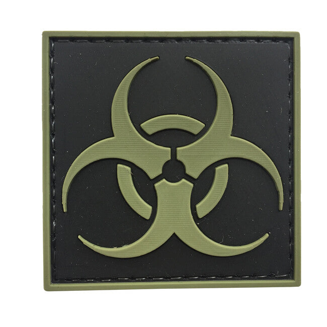 WARAGOD 3D Biohazard Square κέντημα μαύρο, 5x5cm