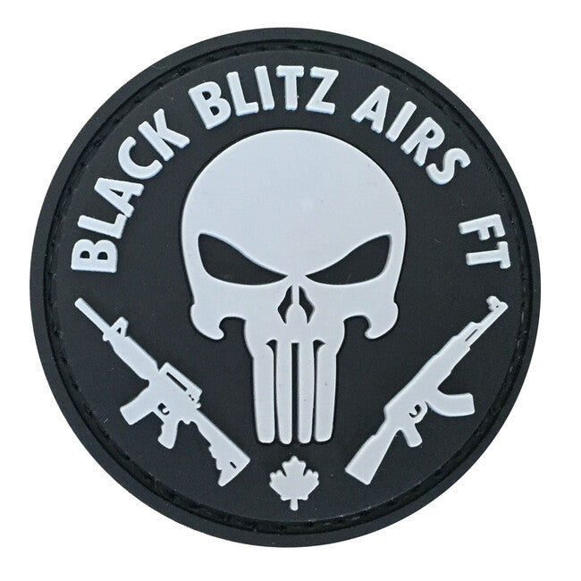 WARAGOD 3D Black Blitz Airs FT Punisher κεντητό σήμα 6cm