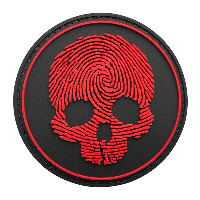 WARAGOD 3D Fingerprint Skull κέντημα 8.5cm
