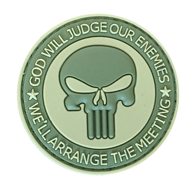 WARAGOD 3D God Will Judge κέντημα λαδί 5cm