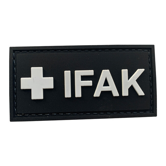 WARAGOD Κιτ Πρώτων Βοηθειών Individual 3D Σήμα, Μαύρο 5x3cm