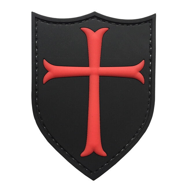 WARAGOD 3D Knights Templar Crusaders Cross Κέντημα 7.5x5.7cm