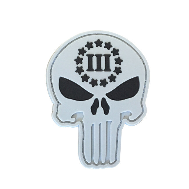 WARAGOD Σήμα 3D Punisher Three Percenter, 6.8x5.2cm