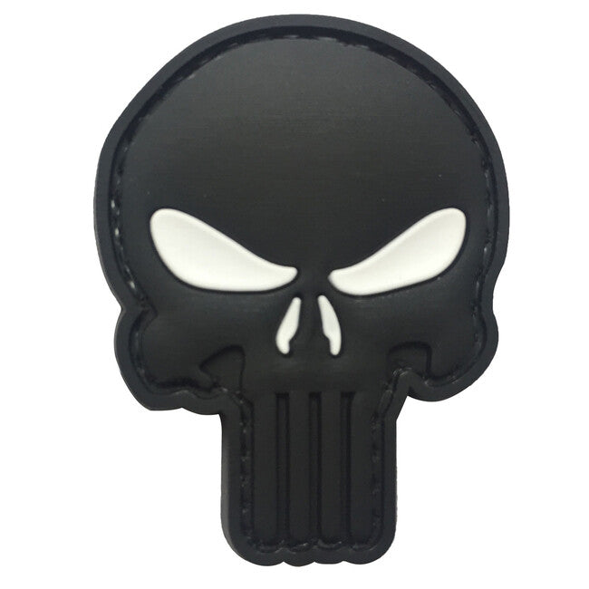WARAGOD Κονκάρδα 3D Punisher 5x4cm, λευκά μάτια