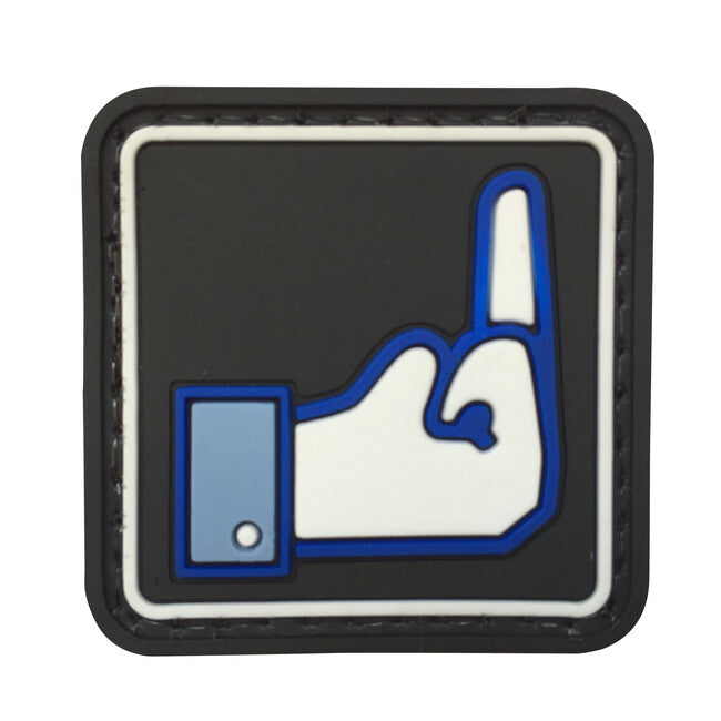 WARAGOD Τετράγωνο 3D Dislike Σήμα, Μαύρο 4x4cm