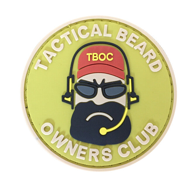 WARAGOD Tactical Beard Owners Club 3D Σήμα 6cm, μαύρο