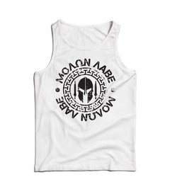 DRAGOWA ανδρικό αμάνικο μπλουζάκι Molon Labe 160 g/m², λευκό