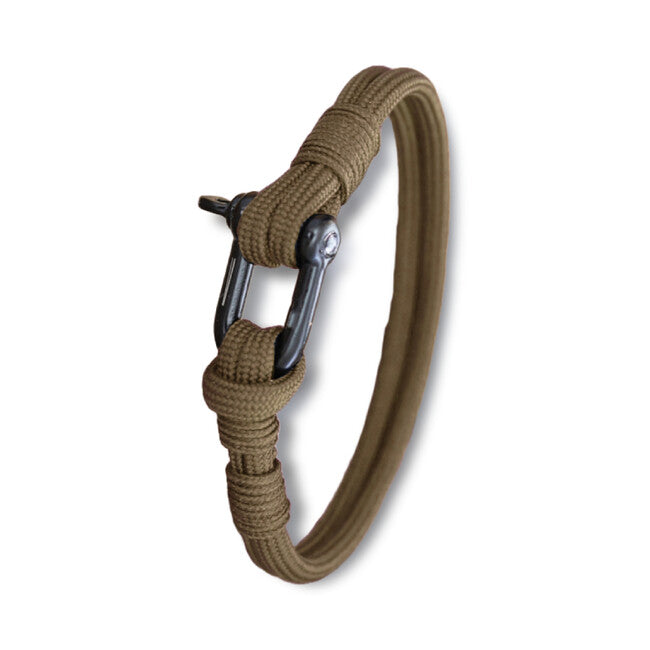WARAGOD Περικάρπιο Paracord με Μεταλλική Αγκράφα Faila, coyote