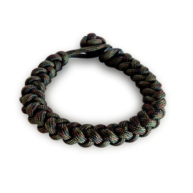WARAGOD Ectar Βραχιόλι Paracord με Ρυθμιζόμενο Κλείσιμο, camo green