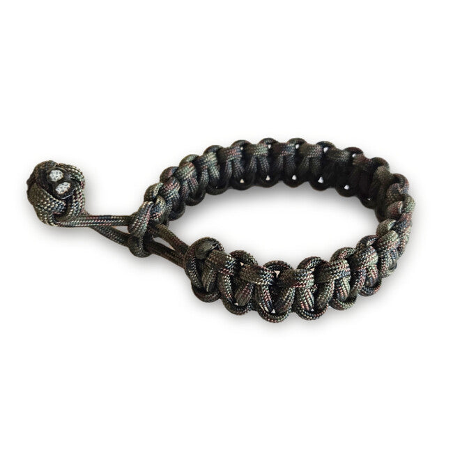WARAGOD Ilmë Paracord Βραχιόλι με Ρυθμιζόμενο Κλείσιμο, camo green